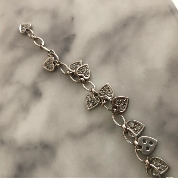 Silver Hearts Charm Bracelet - Picture 3 of 3